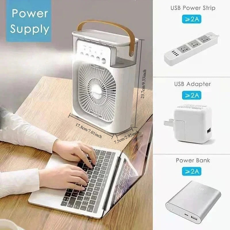 Portable 3-in-1 Mini Air Cooler